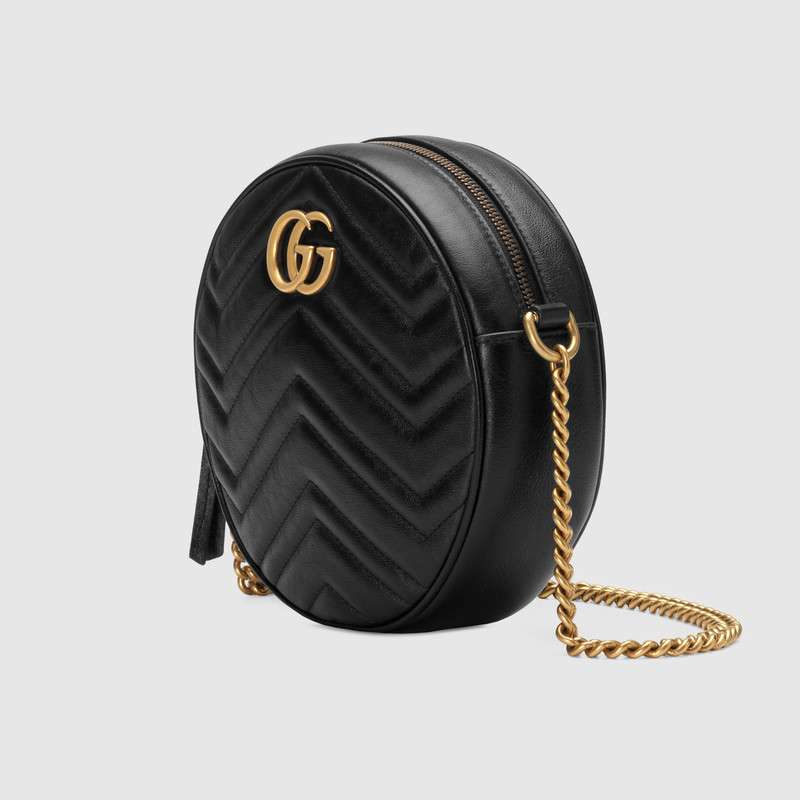 Marmont Mini Round Shoulder Bag 550154 Black